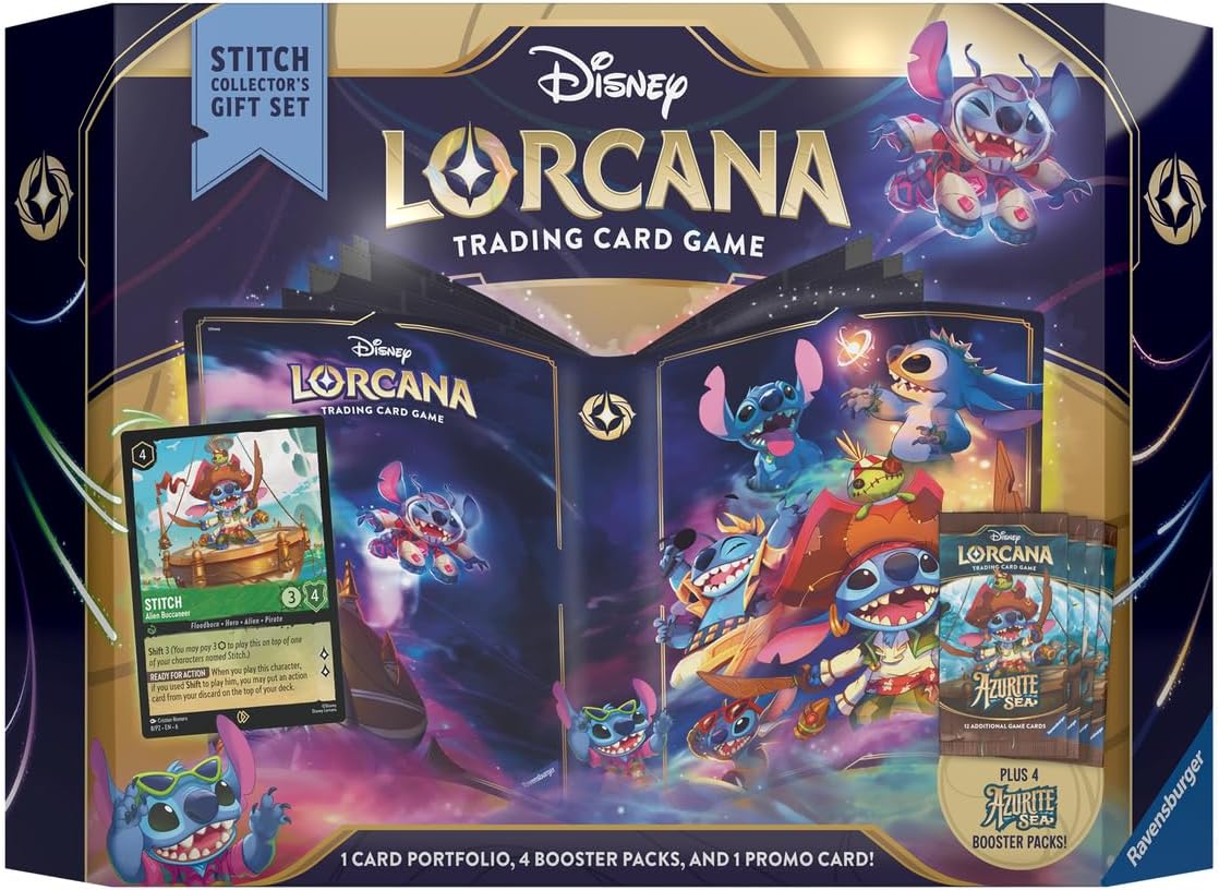 Ravensburger Lorcana TCG: Azurite Sea Stitch Gift Set DLC Special - Ingles - Cherisaur Store