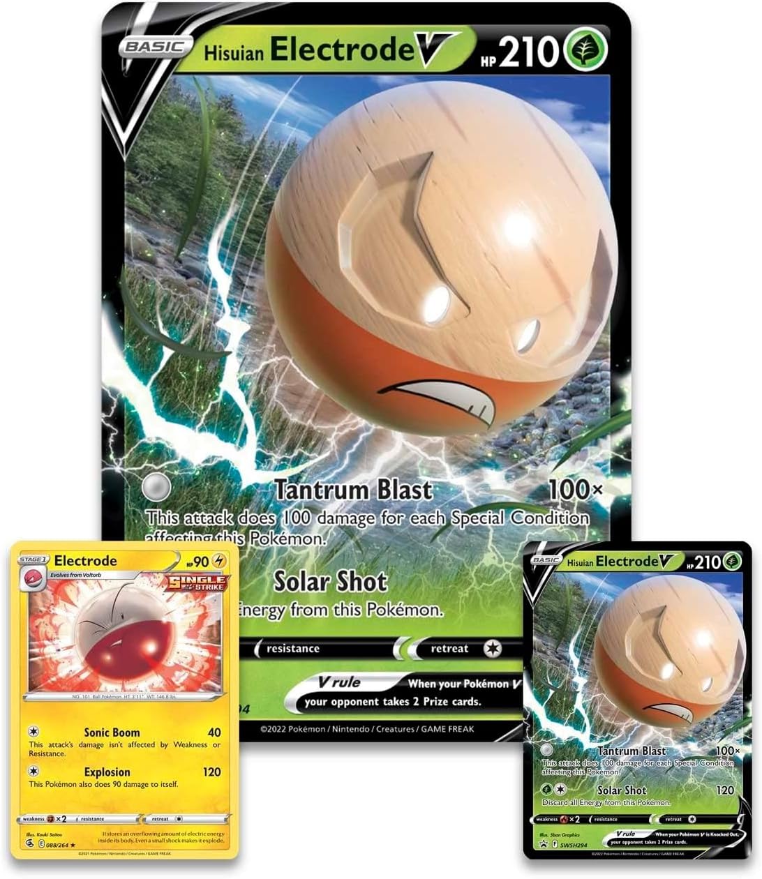 Pokémon JCC: Espada & Escudo —Coleccion Electrode V de Hisui- Español - Cherisaur Store