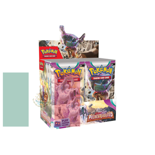 Pokémon JCC: Escarlata & Purpura - Evoluciones en Paldea - Booster Box - Ingles - Cherisaur Store