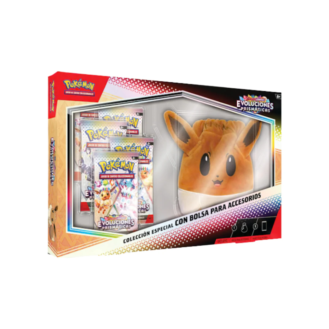 Pokémon JCC: Scarlet & Violet - Evoluciones Prismáticas Colección Especial con Bolsa para Accesorios - Español - Cherisaur Store