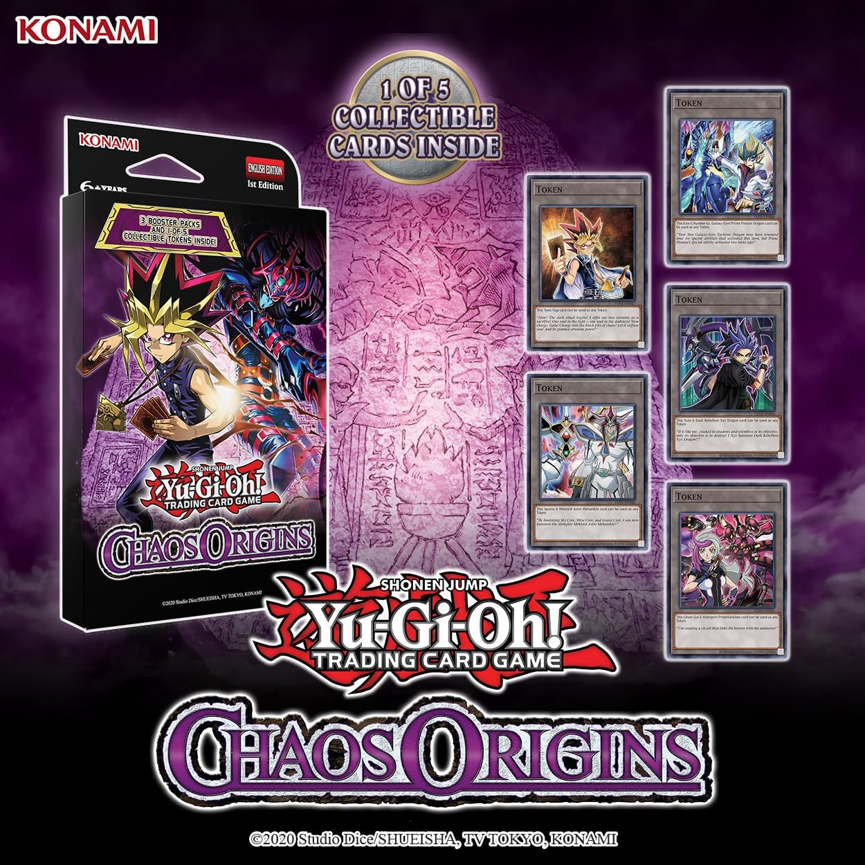 Yu-Gi-Oh! - Origen del Caos - Bundle (3 Booster pack + 1 Token) - Español - Cherisaur Store