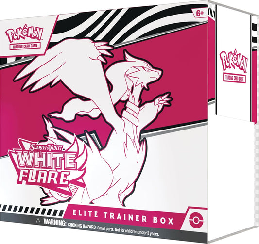 (PREVENTA) Pokémon TCG: Scarlet & Violet - White Flare - Elite Trainer Box - Inglés - Cherisaur Store