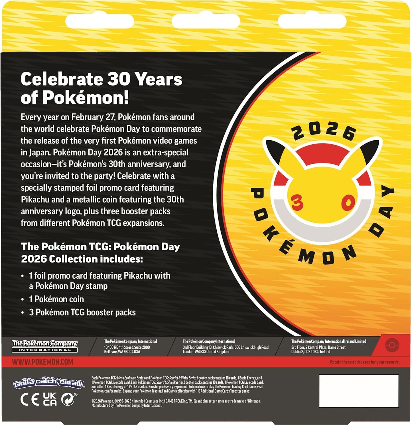 Pokémon TCG: Pokémon Day 2026 Collection - Ingles - Cherisaur Store