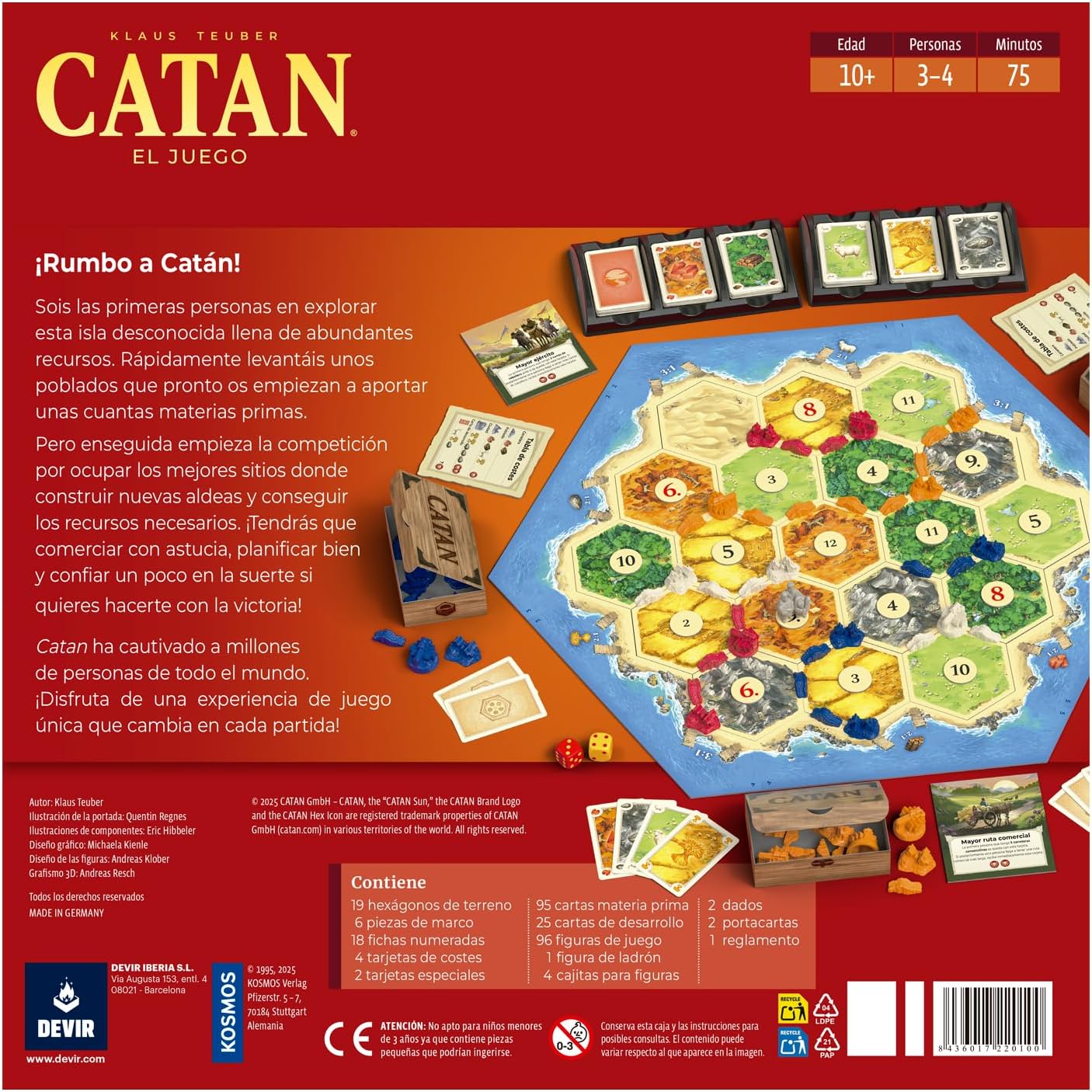 DEVIR - Catan El Juego - Español - Cherisaur Store