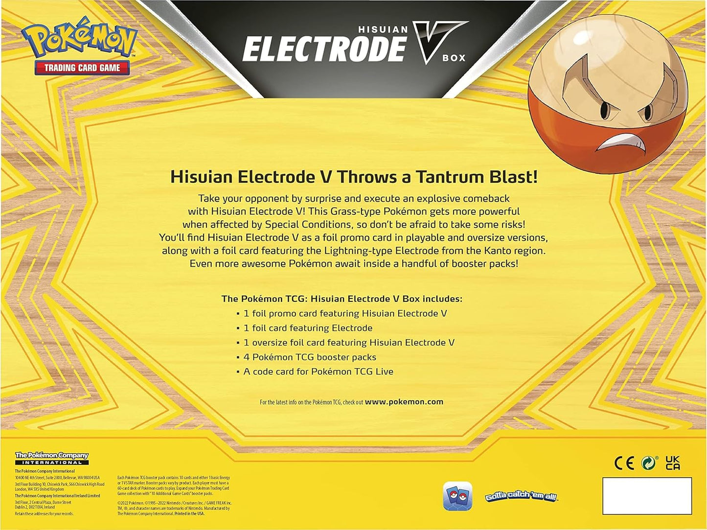 Pokémon JCC: Espada & Escudo —Coleccion Electrode V de Hisui- Español - Cherisaur Store