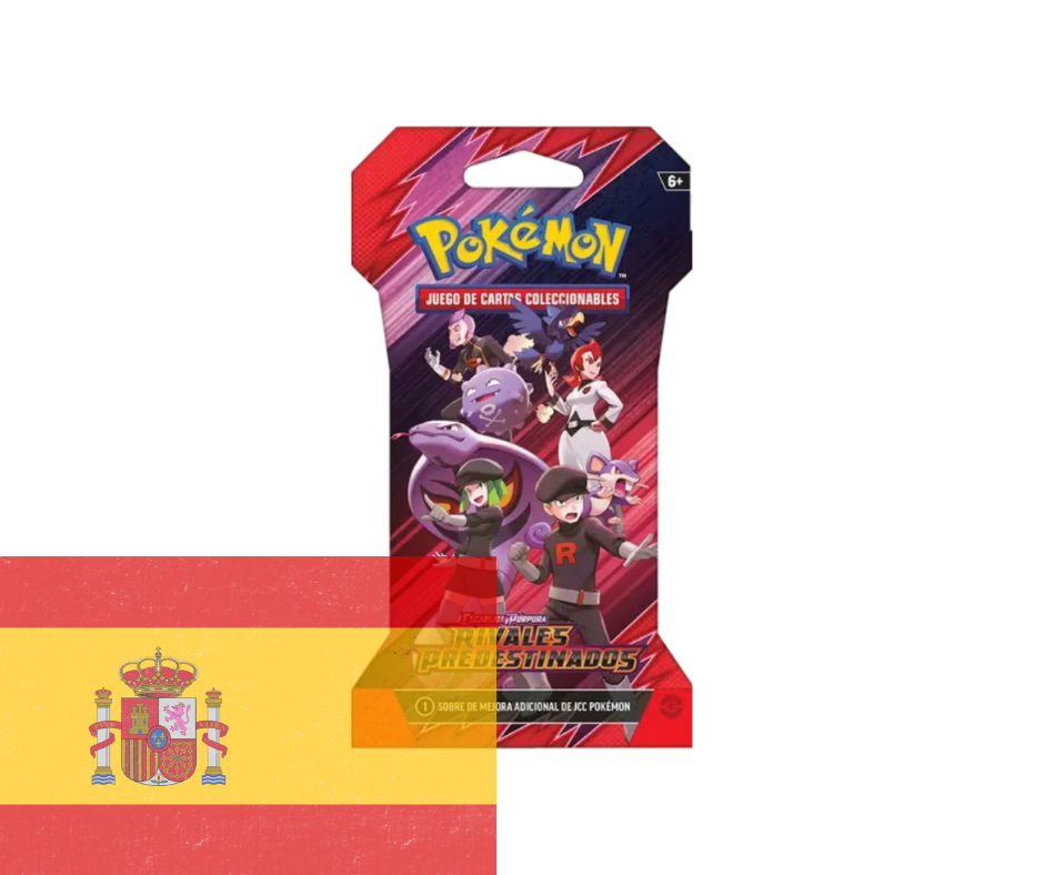 Pokémon JJC: Escarlata y Púrpura - Rivales Predestinados - Sleeved Booster Pack Individual - Español - Cherisaur Store