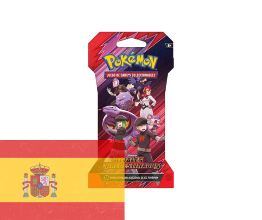 Pokémon JJC: Escarlata y Púrpura - Rivales Predestinados - Sleeved Booster Pack Individual - Español - Cherisaur Store