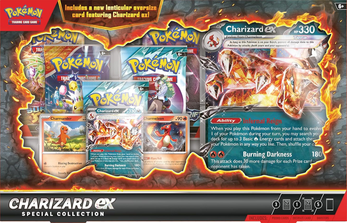 Pokémon TCG: Scarlet & Violet - Charizard ex Special Collection - Inglés - Cherisaur Store