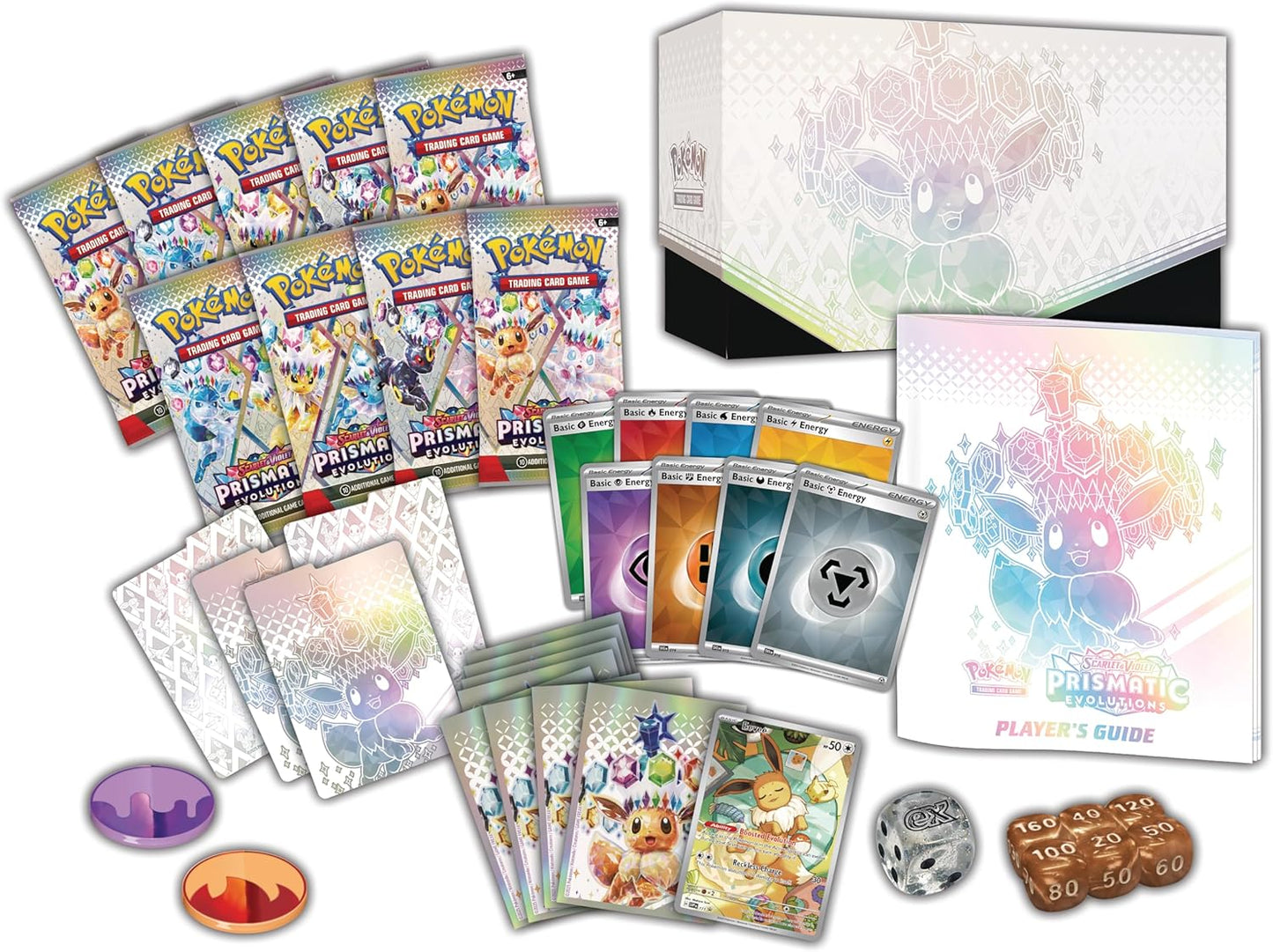 Pokémon TCG: Scarlet & Violet - Prismatic Evolutions - Elite Trainer Box - Inglés - Cherisaur Store