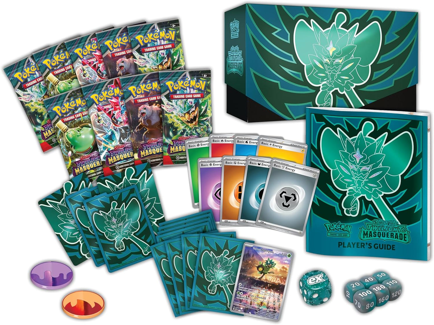 Pokémon TCG: Scarlet & Violet - Twilight Masquerade - Elite Trainer Box - Inglés - Cherisaur Store