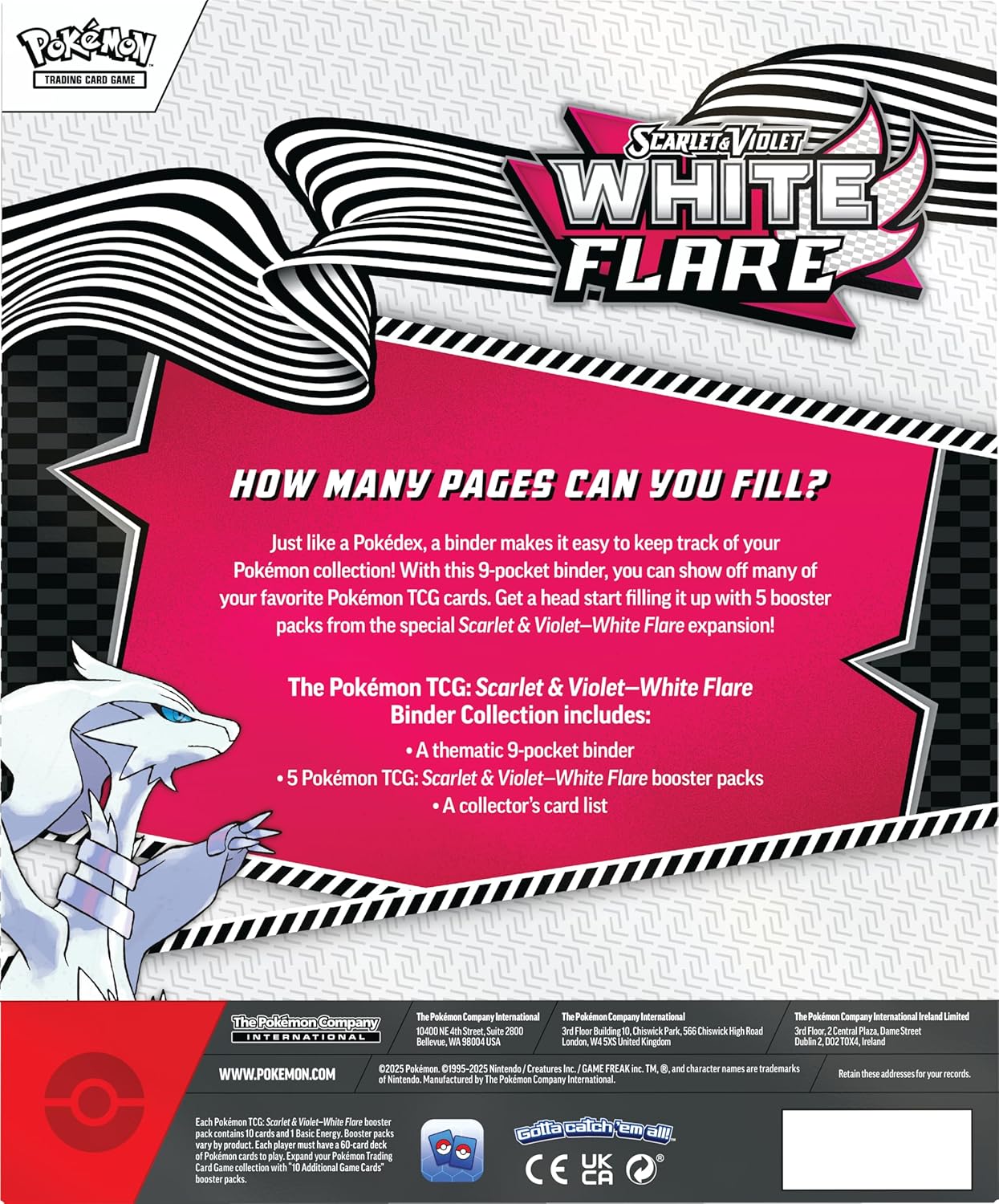 Pokémon TCG: Scarlet & Violet - White Flare - Binder Collection - Inglés - Cherisaur Store