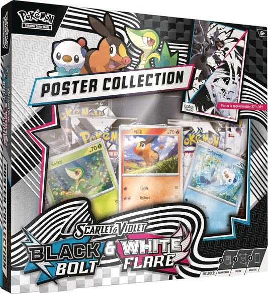 (PREVENTA) Pokémon TCG: Scarlet & Violet - Black Bolt & White Flare - Unova Poster Collection - Inglés - Cherisaur Store