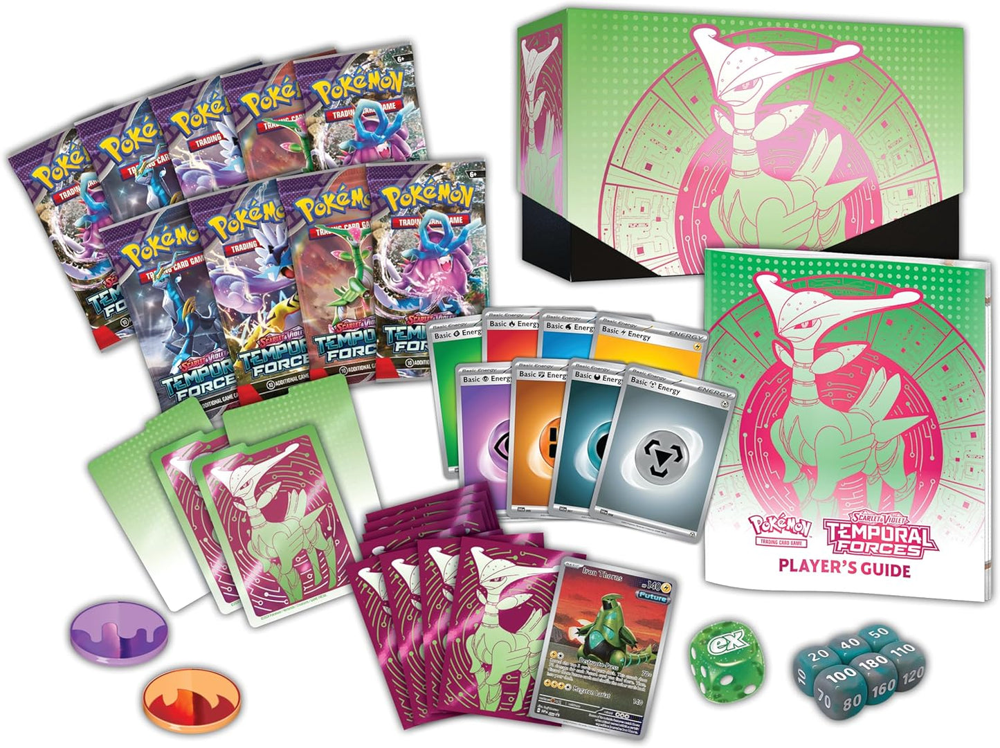 Pokémon TCG: Scarlet & Violet - Temporal Forces - Elite Trainer Box - Inglés - Cherisaur Store