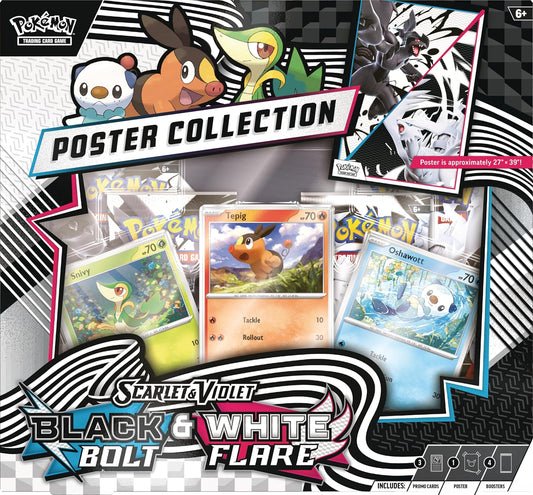 (PREVENTA) Pokémon TCG: Scarlet & Violet - Black Bolt & White Flare - Unova Poster Collection - Inglés - Cherisaur Store