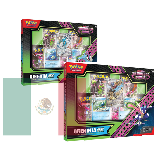 Pokémon JCC: Fabula Sombria Par de Coleccion Greninja y Kingdra EX - Box - Español - Cherisaur Store