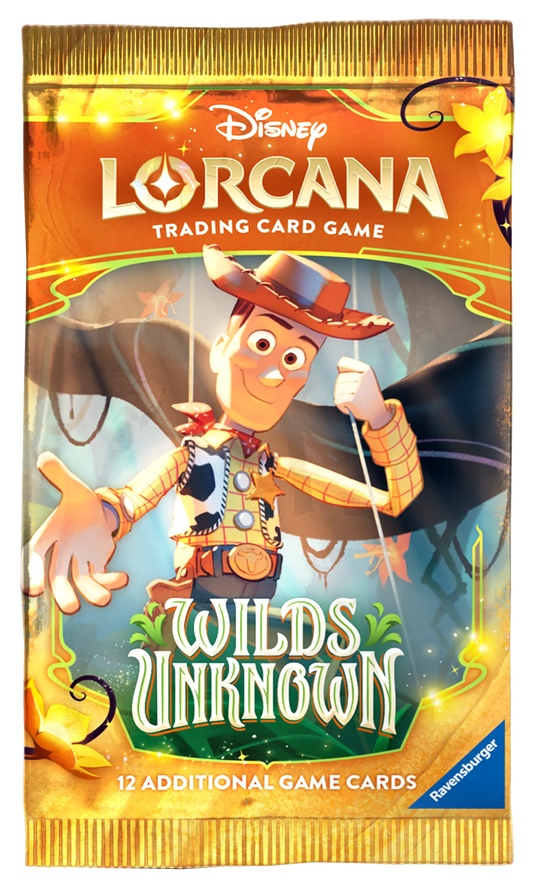 Ravensburger Disney Lorcana TCG: Wilds Unknown - Booster Pack Individual - Ingles - Cherisaur Store