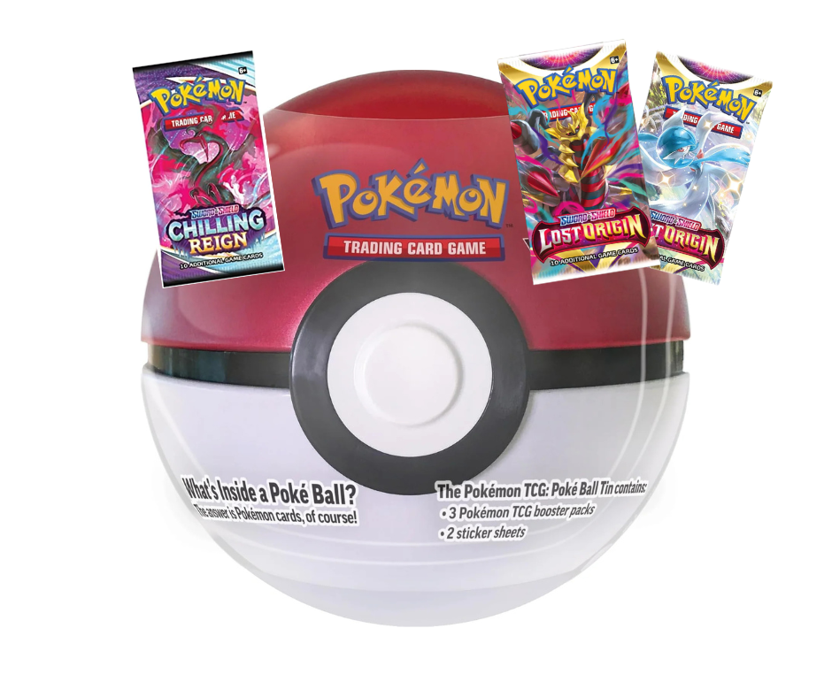 Pokémon TCG: Sword & Shield - Poke Ball Tin (1 pieza, Modelo al azar) - Inglés - Cherisaur Store