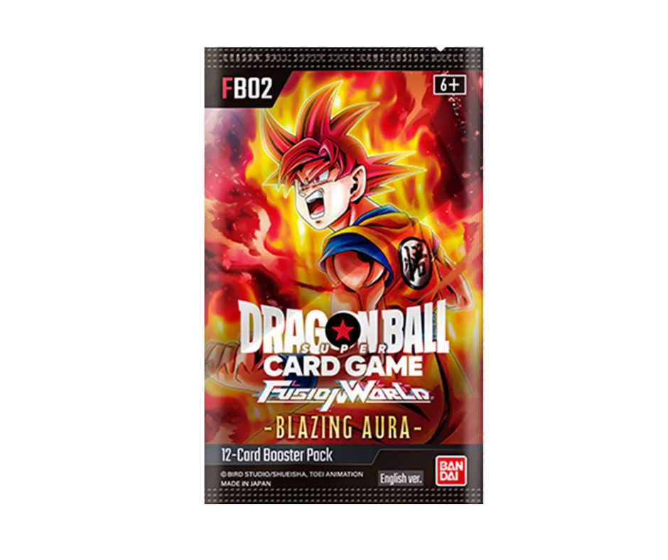 DBS Card Game Fusion World - (FB02) Blazing Aura - Booster Pack Individual - Cherisaur Store