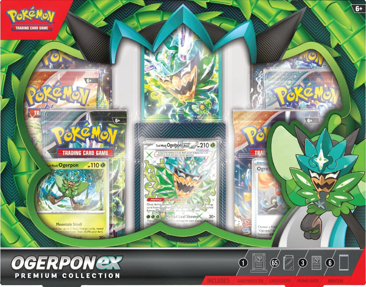Pokémon TCG: Scarlet & Violet - Ogerpon EX Premium Collection - Ingles - Cherisaur Store