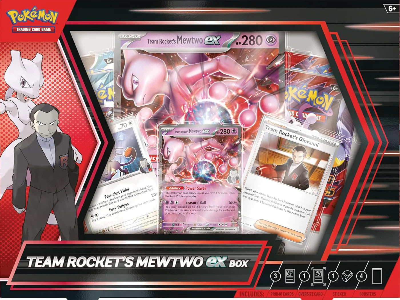 Pokémon JCC: Scarlet & Violet - Caja del Equipo Rocket Mewtwo EX - Español - Cherisaur Store