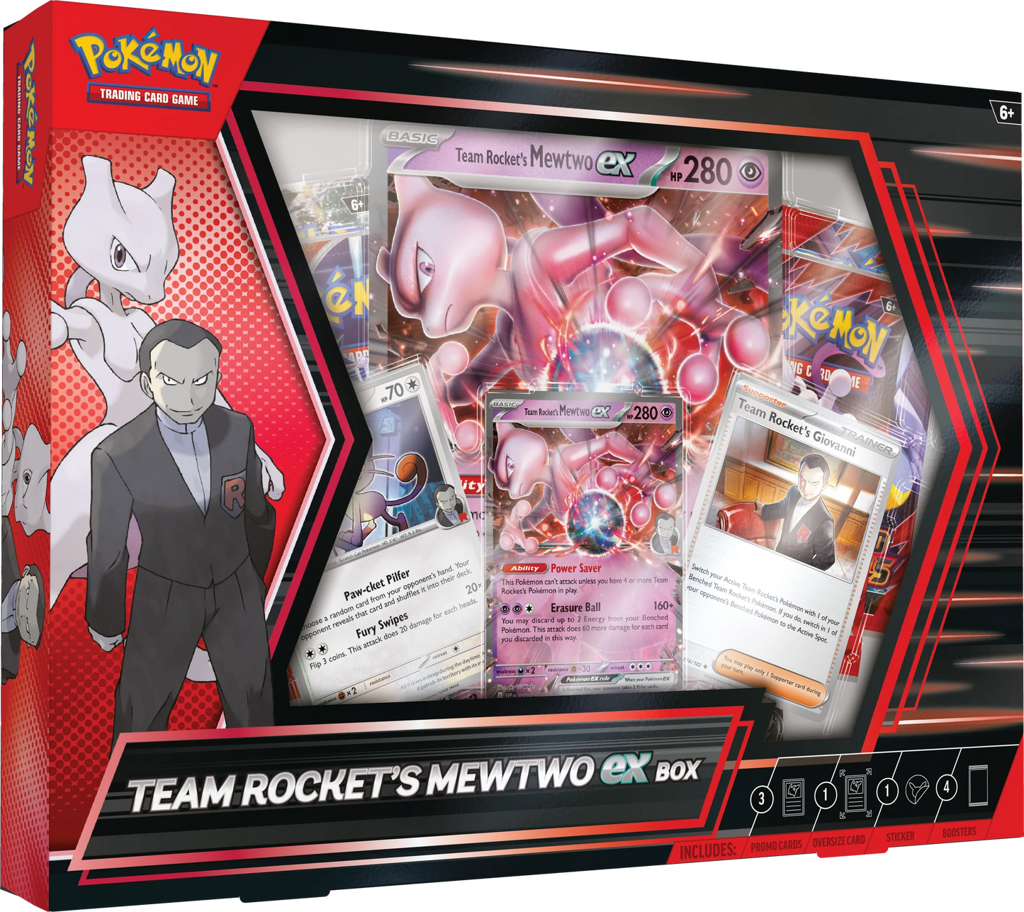 Pokémon JCC: Scarlet & Violet - Caja del Equipo Rocket Mewtwo EX - Español - Cherisaur Store