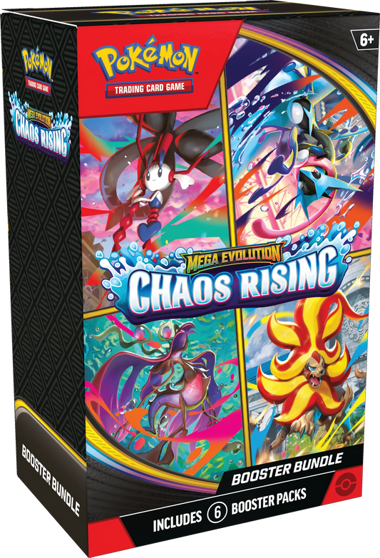 Pokémon TCG: Mega Evolution - Chaos Rising - Bundle- Ingles - Cherisaur Store