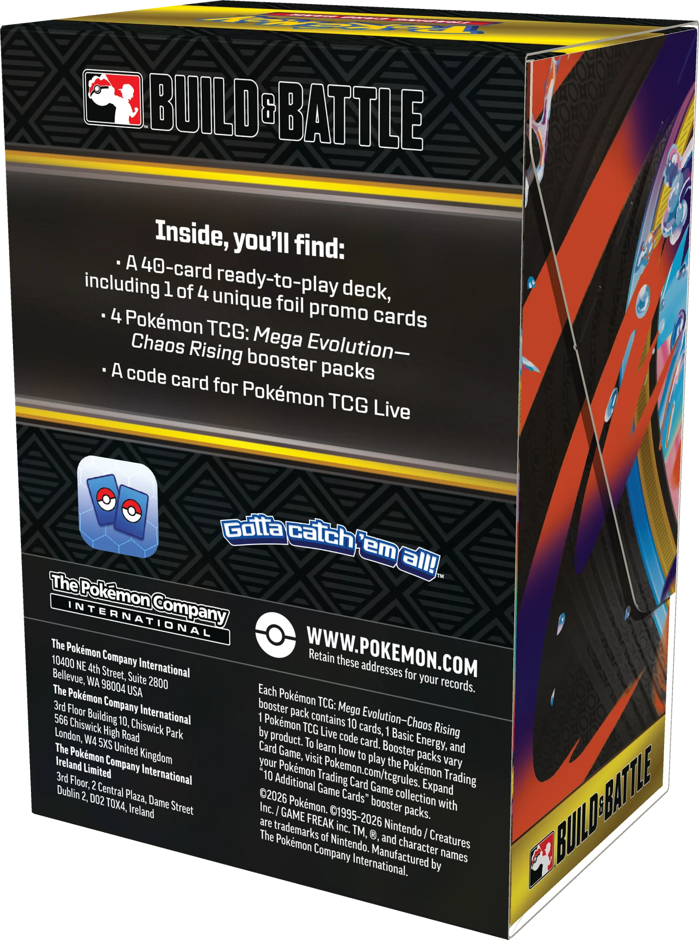 Pokémon TCG: Mega Evolution - Chaos Rising - Build & Battle - Ingles - Cherisaur Store