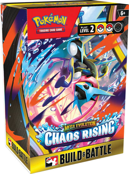 Pokémon TCG: Mega Evolution - Chaos Rising - Build & Battle - Ingles - Cherisaur Store