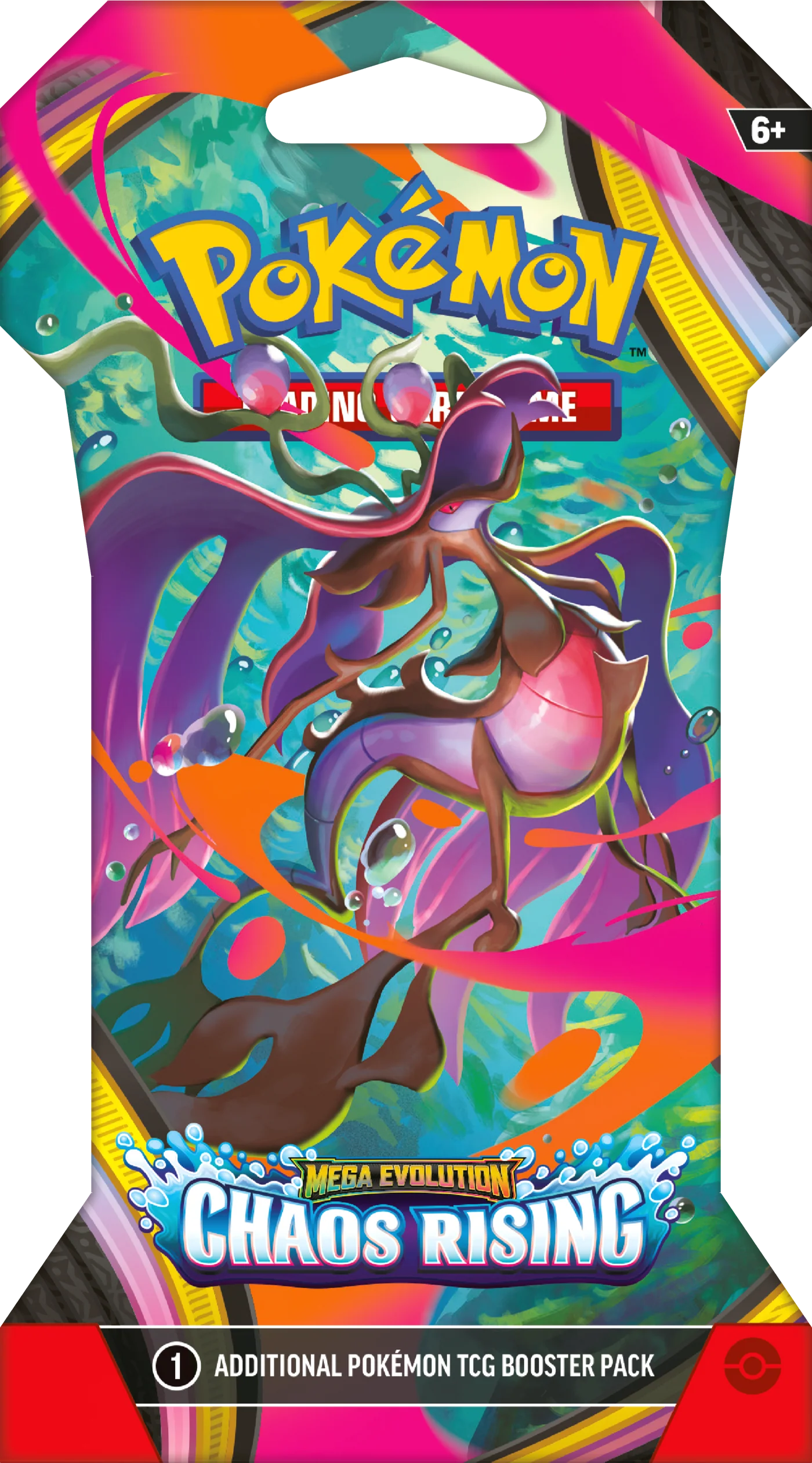 Pokémon TCG: Mega Evolution - Chaos Rising - Sleeved Booster Pack - Ingles - Cherisaur Store