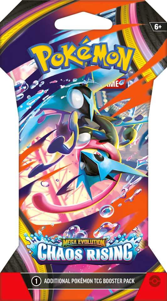 Pokémon TCG: Mega Evolution - Chaos Rising - Sleeved Booster Pack - Ingles - Cherisaur Store