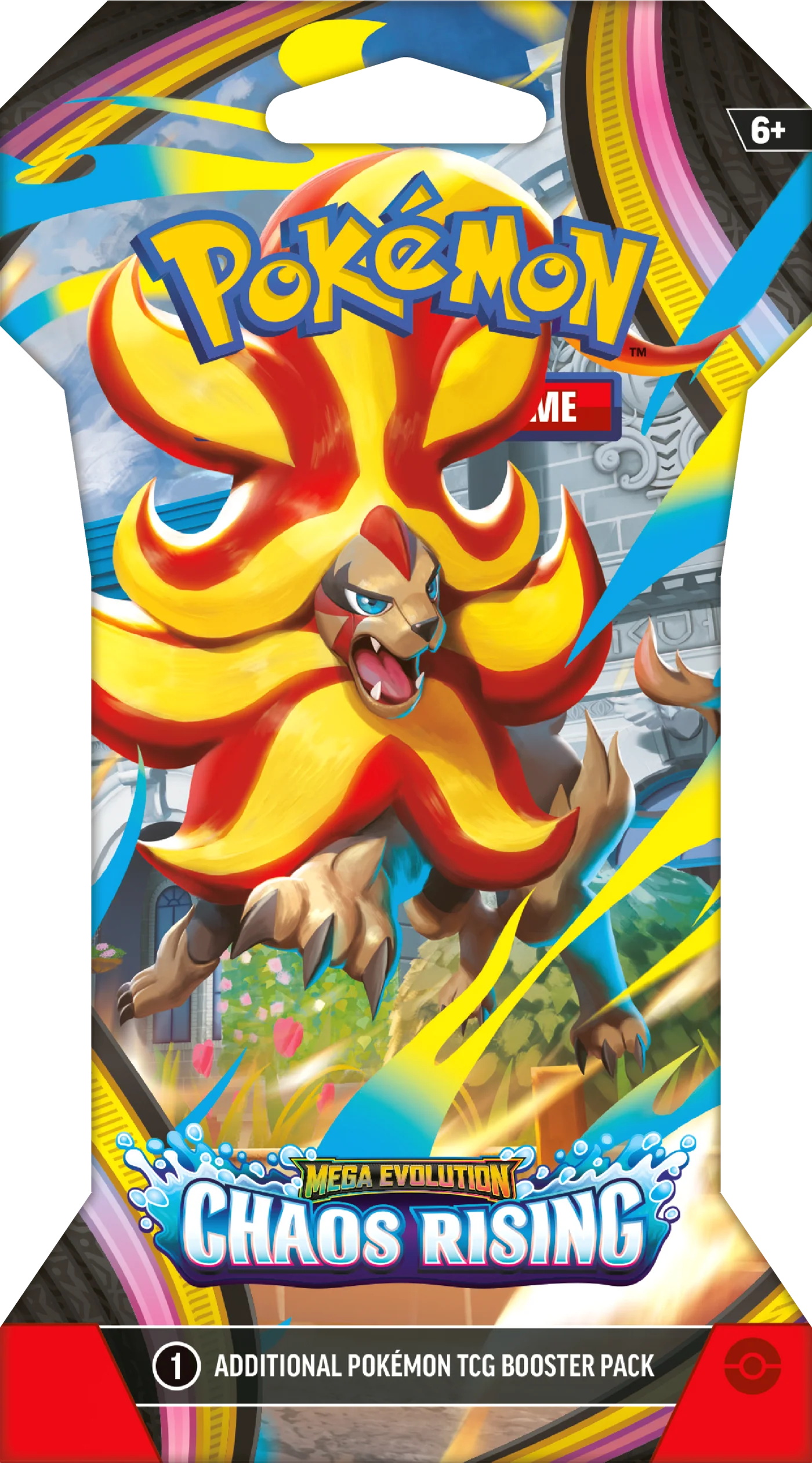 Pokémon TCG: Mega Evolution - Chaos Rising - Sleeved Booster Pack - Ingles - Cherisaur Store