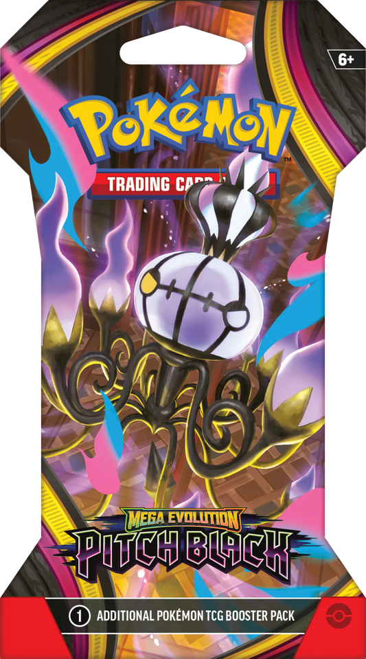 Pokémon TCG: Mega Evolution - Pitch Black - Sleeved Booster Pack - Ingles - Cherisaur Store