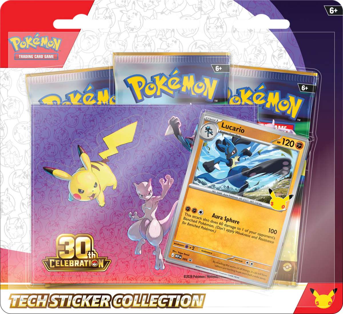 Pokémon TCG: 30th Celebration - Tech Sticker Collection (Modelo Al Azar) - Ingles - Cherisaur Store