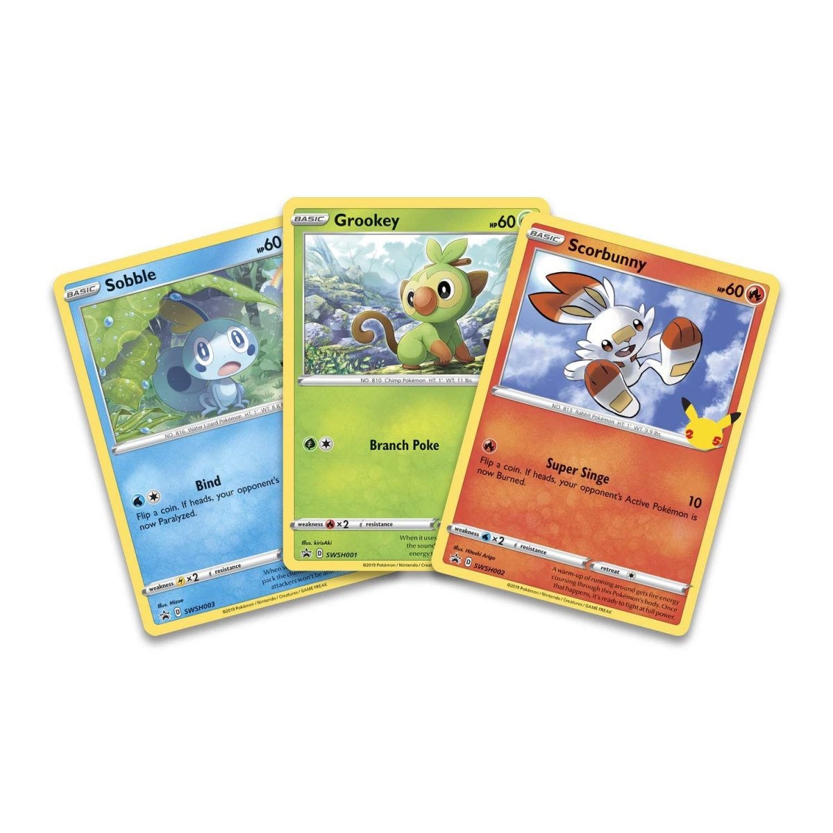 Pokémon TCG: 25 Train On - First Starter Pack Galar/Alola - Inglés - Cherisaur Store