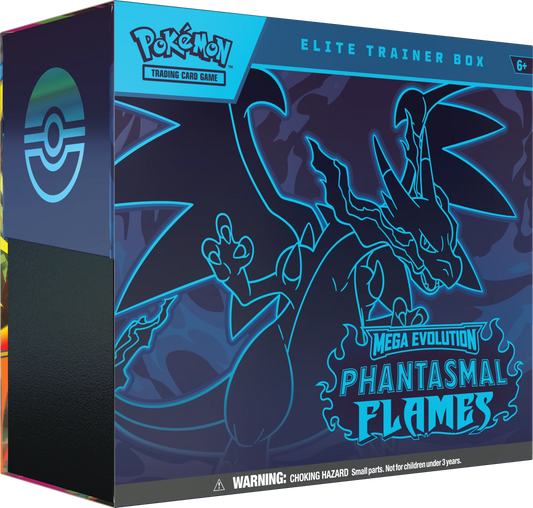Pokémon TCG: Mega Evolution - Phantasmal Flames - Elite Trainer Box - Inglés - Cherisaur Store