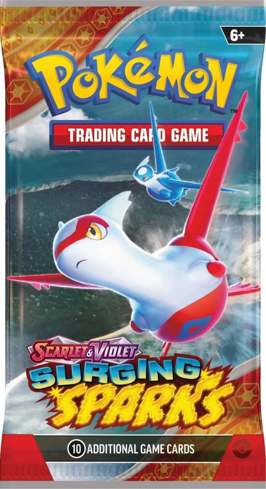 Pokémon TCG: Scarlet & Violet - Surging Sparks - Booster Pack Individual - Inglés - Cherisaur Store