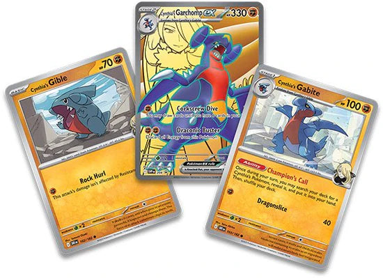 Pokémon TCG: Scarlet & Violet - Cynthia's Garchomp EX Premium Collection - Inglés - Cherisaur Store