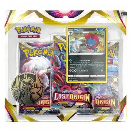 Pokémon TCG: Sword & Shield - Lost Origin - Blister Three Pack - Ingles - Cherisaur Store