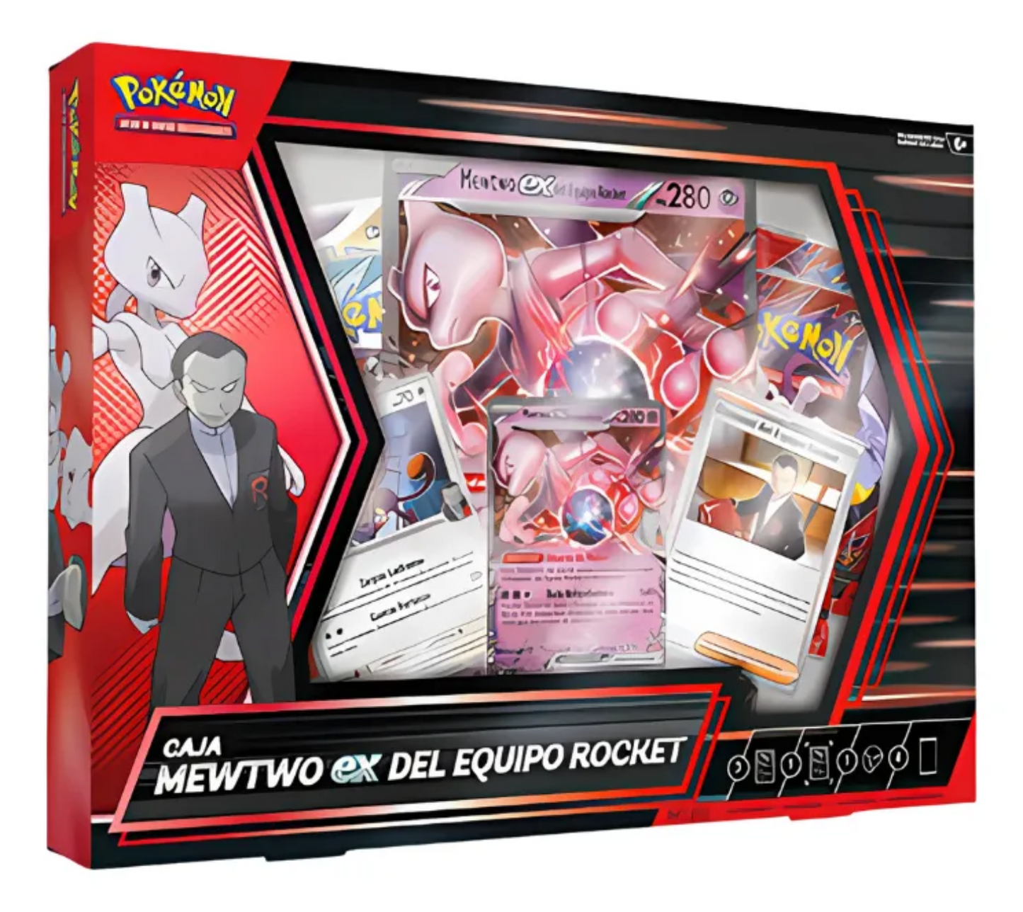 Pokémon TCG: Scarlet & Violet - Team Rocket´s Mewtwo EX Box - Ingles - Cherisaur Store