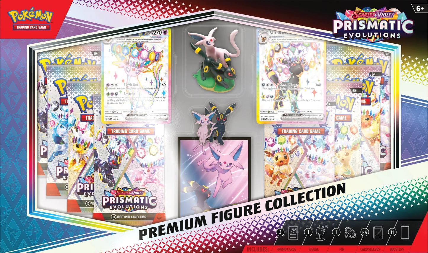 Pokémon TCG: Scarlet & Violet - Prismatic Evolutions Premium Figure Collection - Ingles - Cherisaur Store