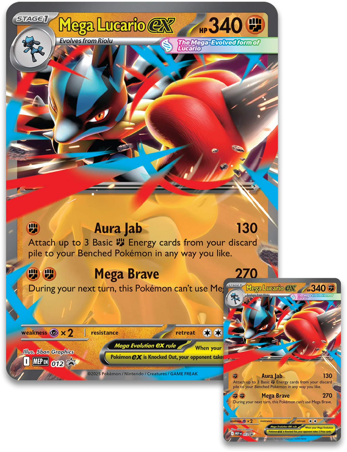 Pokémon TCG: Mega Lucario ex Figure Collection - Ingles - Cherisaur Store