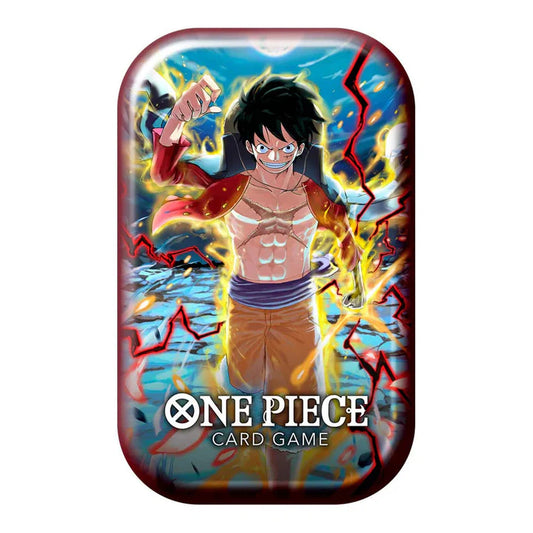 One Piece Card Game - TS-01 - Tin Pack Set Vol. 1 (Diseño aleatorio) - 2 Booster Packs - Inglés - Cherisaur Store