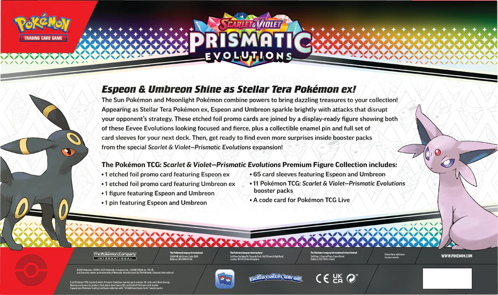 Pokémon TCG: Scarlet & Violet - Prismatic Evolutions Premium Figure Collection - Ingles - Cherisaur Store