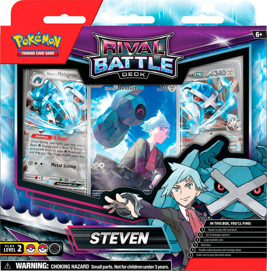 Pokémon TCG: Scarlet & Violet - Rivals Battle Deck - Steven - Ingles - Cherisaur Store