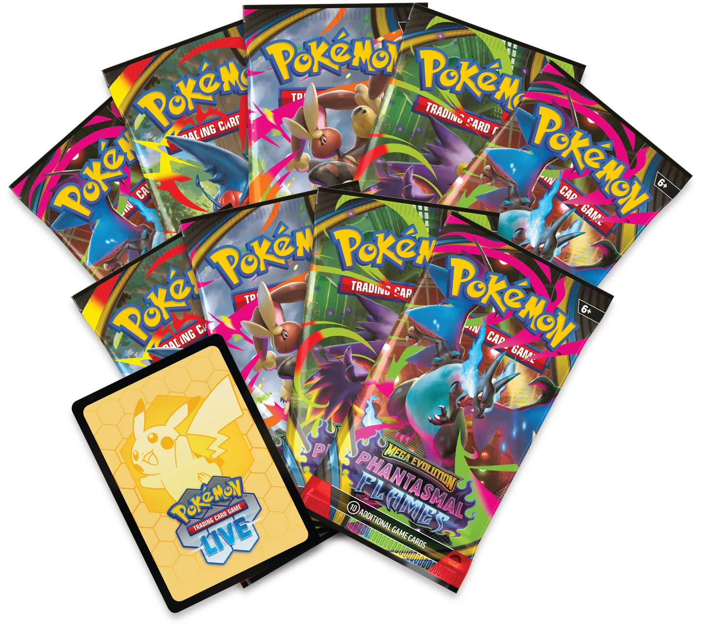 Pokémon TCG: Mega Evolution - Phantasmal Flames - Elite Trainer Box - Inglés - Cherisaur Store