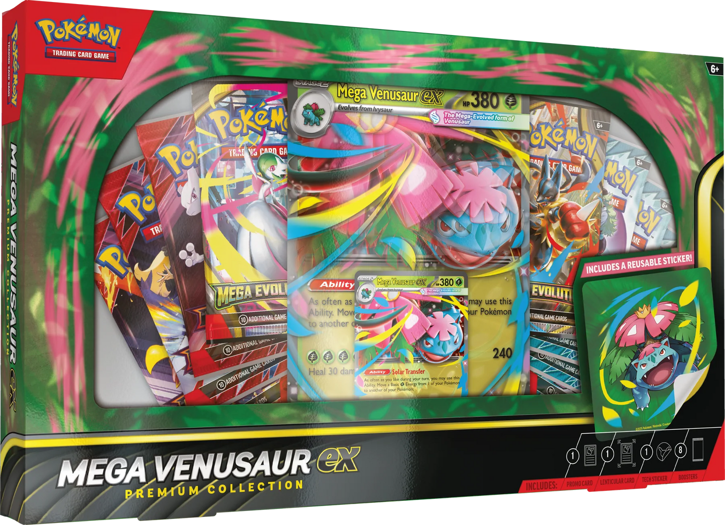 Pokémon TCG: Mega Venusaur EX - Premium Collection - Inglés - Cherisaur Store
