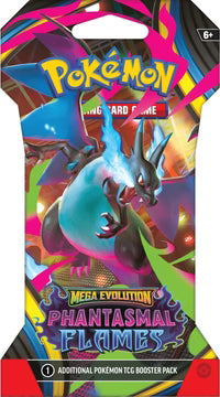 Pokémon TCG: Mega Evoluction - Phantasmal Flames - Sleeved Booster Pack - Ingles - Cherisaur Store