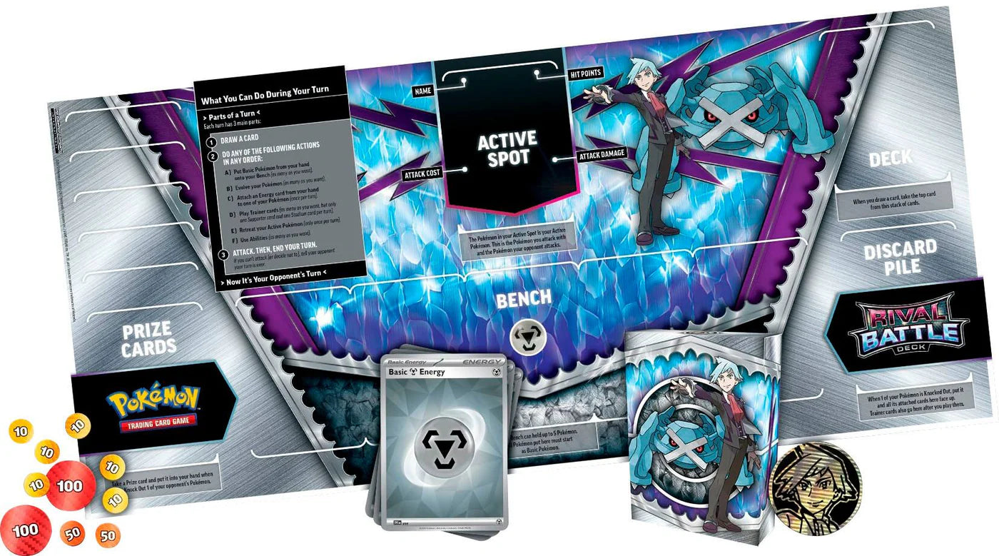 Pokémon TCG: Scarlet & Violet - Rivals Battle Deck - Steven - Ingles - Cherisaur Store