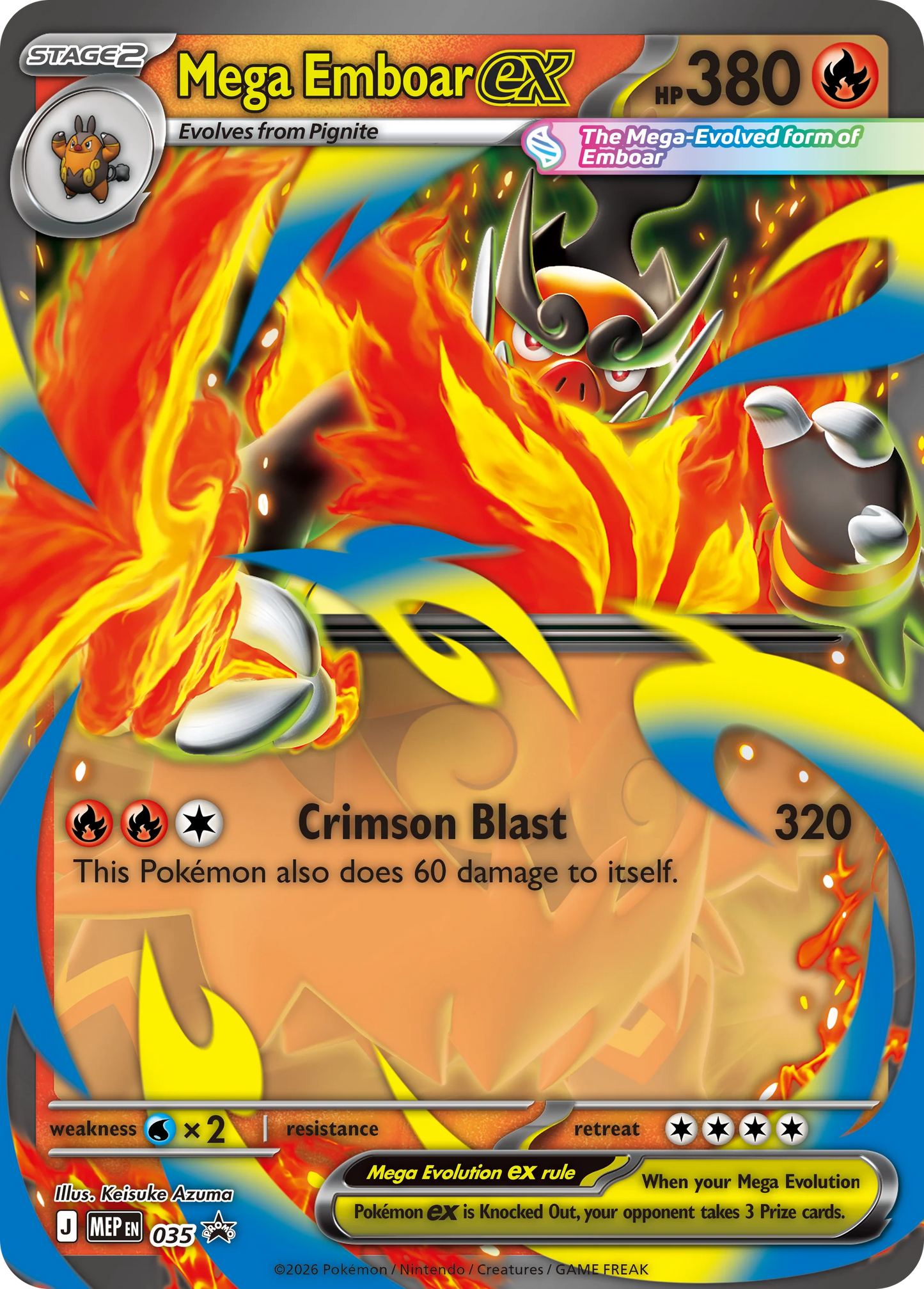 Pokémon TCG: Mega Evolution—Ascended Heroes (modelo al azar) Mega Meganium ex Box - Mega Emboar ex Box - Mega Feraligatr ex Box - Ingles - Cherisaur Store
