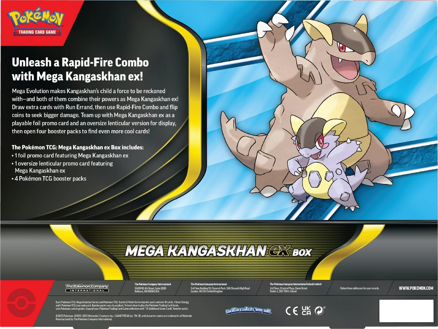 Pokémon TCG: Mega Kangaskhan EX - Box - Inglés - Cherisaur Store